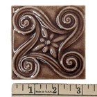 Lot 4 Antique 1900s Robertson Victorian Arts   Crafts Fireplace 3x3 Swirly Tiles