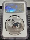 Smithsonian Institution 2014 China 1 Oz  999 Silver Panda Medal Ngc Pf70 Uc