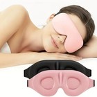 3d Travel Silk Eye Mask Sleeping Soft Padded Shade Cover Rest Relax Blindfold Us