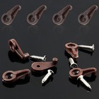 20 Pack Glass Window Clips Brown Retainer Clips  Glass Door Holder Cabinet Pa   