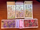 6pcs Journal Rose Lavender Fern Stickers Paper Scrapbooking Material Scrapbook