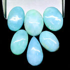6 Pcs Natural Larimar 20-25mm Mix Shape Loose Cabochon Untreated Gemstones Lot