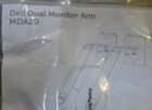 New Dell Dual Monitor Arm Stand Mda20 Cfyg0
