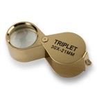 30x 21mm Jeweler s Glass Magnifying Loupe-eye Magnifier For Jewelry  Coin  Etc 