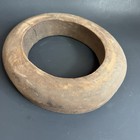 Antique Unmarked Wood Hat Block Millinery Hatters Brim Mold Form 938