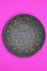 1865 Newfoundland Canada 20 Twenty Cent Silver Coin Guaranteed Authentic 2248