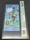2016  2017  Fiji 7 Seven Dollars Banknote Specimen Commemorative Pmg 66 Graded