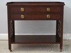 L74336  Pair Of Baker Historic Charleston Mahogany 2 Drawer Servers