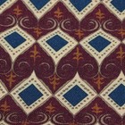Eton Nwt 100  Silk Pocket Square In Red   Blue   Beige Geometric Print