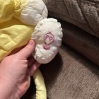 Vintage Fisher Price Puffalump 8002 Yellow Kitty Cat 1986 Dress Nylon Plush