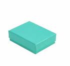 Teal Blue Cotton Filled Jewelry Boxes  Lots Of 25-50-100