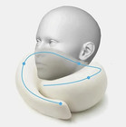1pc Memory Foam U-shaped Travel Neck Pillow  Snail Style Portable Support - New