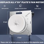 Upgrade 8664rp 8663rp For Nutone 8664rp 8663rp B Unit Bathroom Fan Motor  Fit   