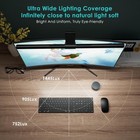 Quntis Monitor Light Bar Pro  With Remote Control  Fit For 20-inch  Black 