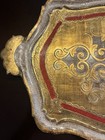 Florentine Gilt Wood Tray Vintage             15    X 22   