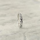 Solid 925 Silver Flower Ring  Sterling Silver Floral Band  Band Ring  All Size