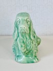 Vtg 40 s Shawnee Pottery Cocker Spaniel Dog Ceramic Planter Pot Jadeite Green
