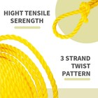 1 2 Inch 200 Ft Yellow Twisted Polypropylene Rope-resistant To Oil
