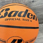 Baden Indoor Outdoor Rubber Basketball Official Size 6 Orange Black