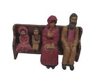 Black Americana Figurines Religious Church Family Signed Vintage Lot Ooak Read
