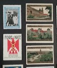 European Poster Stamps Lot Of 10   154-ps  Early 20th Century Various Subjects
