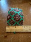 New Christian Dior Tie Paisley Crest-like Green Nwt Italy Silk Made In Usa
