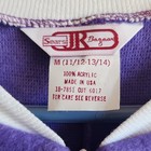 Sears Jr Bazaar Vintage Full Zip Kids Unisex Sleeper Acrylic Purple white