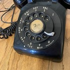 Vintage Bell System western Electric  Black Metal Rotary Desk Telephone phone