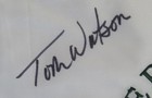 Tom Watson Autographed signed Pebble Beach Pin Flag Psa dna 205604