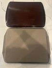 Vintage Mcdonalds Brown   Grey Plastic Serving Tray - Sold In Bundle Of 2