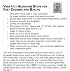 Kerosene Cook Stove A822 Aluminum