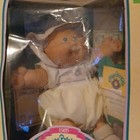 Cabbage Patch Kids 1985 Preemie 14in Doll Blue Eyes Brown Hair W  Open Box