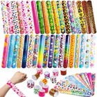 144 Pcs Slap Bracelets For Kids - Animal   Heart Wristbands  Party Favors  Class