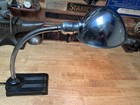 Vintage Industrial Gooseneck Cast Iron Base Desk Lamp Light