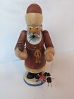 Vintage Erzgebirgische Volkskunst Santa Claus Wooden German Incense Smoker  