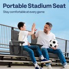 2 Pack Stadium Seats Bleacher Chair With Back Cushion Cup Holder Shoulder Strap