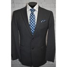 Tommy Hilfiger Suit 2 Piece 2 Button Jacket Mens Size 40 Wool Blue Pants 36 X 30