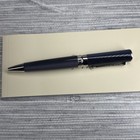 Vintage Montegrappa 1912 Roller Ball Pen Blue Sterling Silver Excellent W  Box