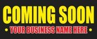 Coming Soon Advertising Banner Vinyl Mesh Sign Your Business Name Here Custom