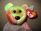 Ty Beanie Baby Peace Bear 1996 With Multiple Errors  Great Colors