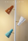 Atomic  Vtg Mid Century Danish Modern Tension Pole Lamp  Tri-color Starlite 60 s