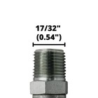 1 4  Hydraulic Hose X 1 4  Nptf Male Pipe Thread Crimp Fittings ends  mp-04-04 