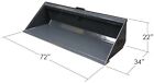 New 72  Hd Low Profile Dirt Bucket skid Steer quick Attach bobcat kubota etc