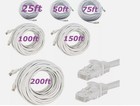 White Cat6 Ethernet Lan Network Rj45 Patch Cable 2ft-200ft Multipack Lot
