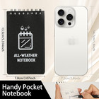 3waterproof Notebook notepad 3 X 5police Notepad Pocket Black