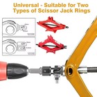 1 2 Inch Car Scissor Jack Adapter Chrome Vanadium Steel Drive Impact Wrench Tool