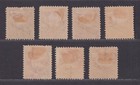 Philippines Scott J1-j7 Mh Og 1899 Postage Due Issue 7 Stamps Scv  566 50