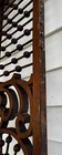 Victorian Oak Wood Stick   Ball Fretwork Spandrel Antique   59 5x11 5
