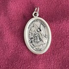 Vintage St  Michael   Guardian Angel Medal Made In Italy Religious Catholic