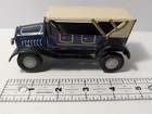Vintage Tin Litho Friction Touring Car Toy Blue Cream Roof Old Timer Japan 4 5 